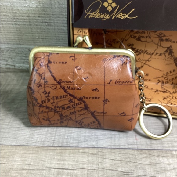 Patricia Nash Borse Coin Purse Riot Rust New - Picture 3 of 5